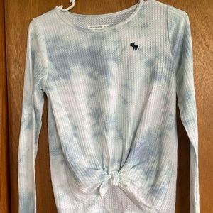 Abercrombie and Fitch, 13/14, blue and white mix shirt